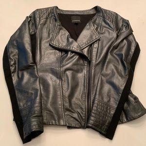 Trouve leather jacket in black
